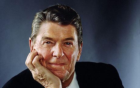 Portrait Of Ronald Reagan...WASHINGTON - DECEMBER 14: U.S. President Ronald Reagan poses in the White House December 14, 1981 in Washington, DC. (Photo by Arnold Newman/Getty Images)